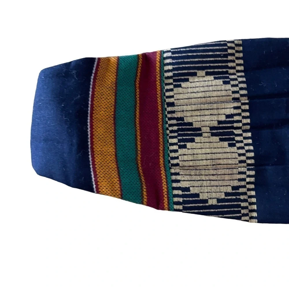 EMBROIDERED Fabric Adjustable Pleated Multicolor Cummerbund One Size Fits Most